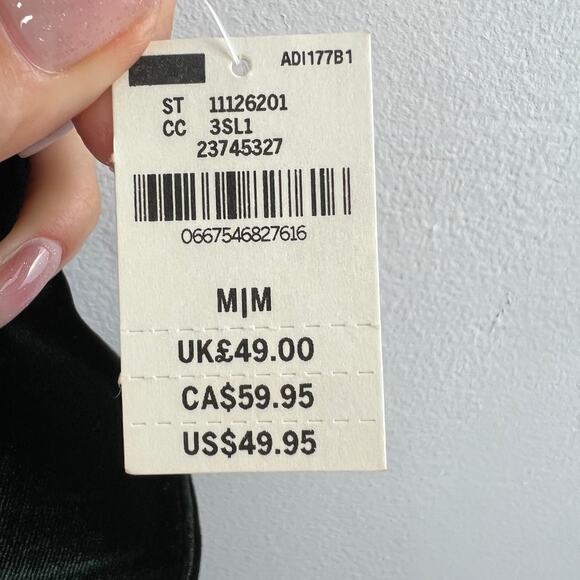 NWT Victoria's Secret PINK Green Crushed Velvet Flat Legging Sport Yoga Pant M - Picture 6 of 9